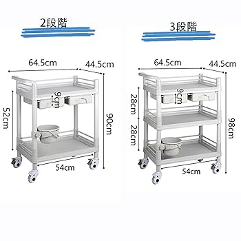 Amazon.co.jp: 医療用カート 医療用ワゴン 回診車 病院用備品